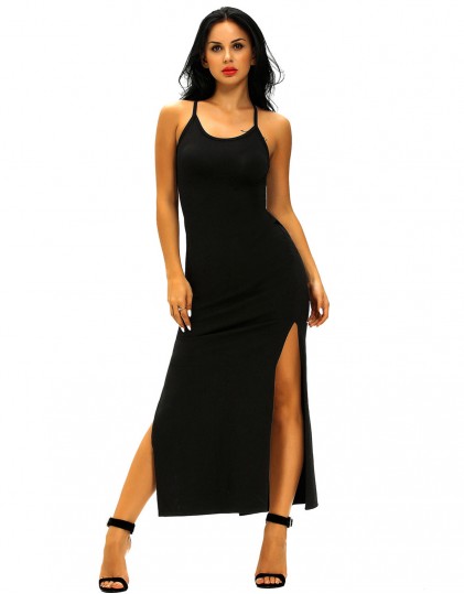 Rochie Lunga Neagra Casual Rochie Lunga Neagra Casual